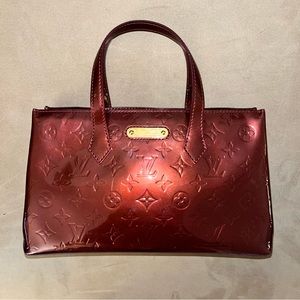 Authentic Louis Vuitton Wilshire Monogram Vernis PM Leather Bag